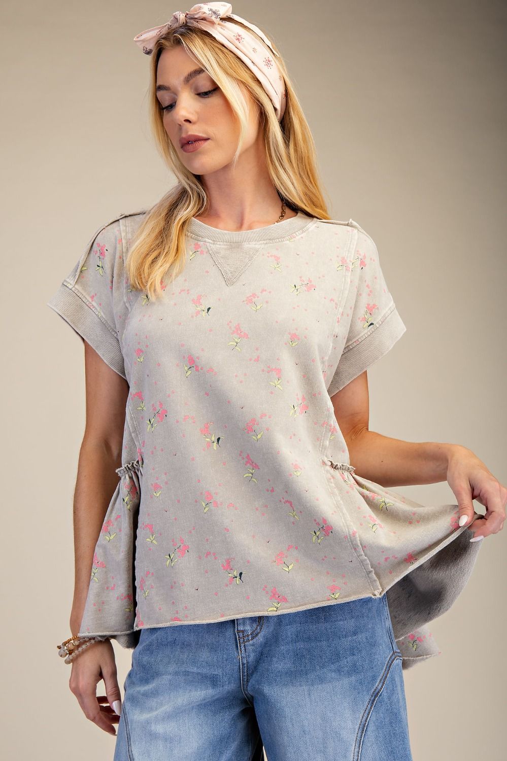 Tiny Petals Terry Top