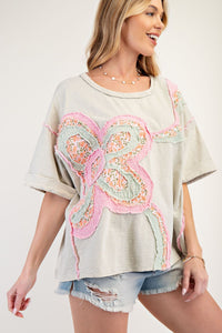 Boxy Flower Patch Top