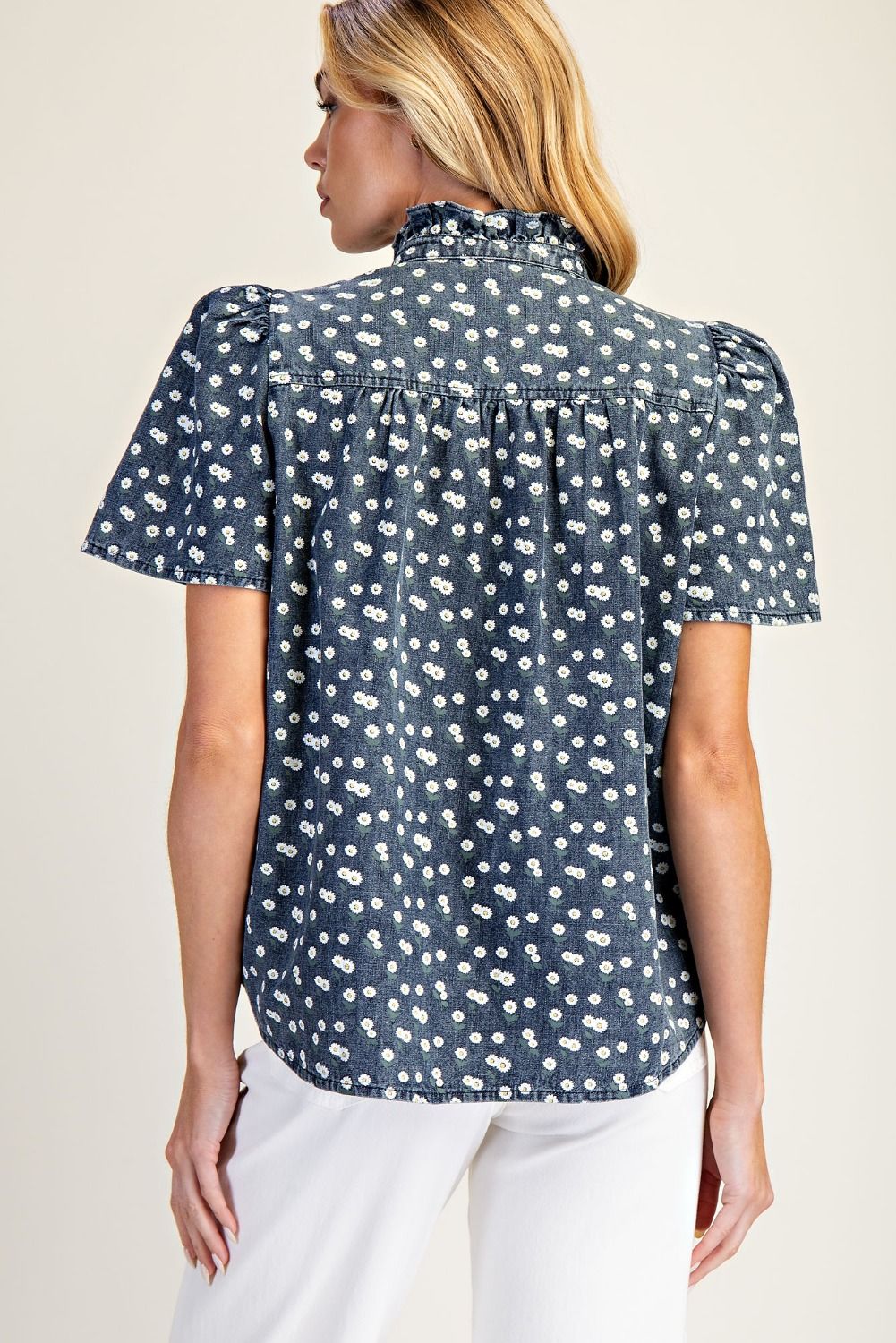 Effortless Denim Top