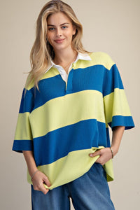 Varsity Stripe Sweater top