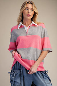 Varsity Stripe Sweater top