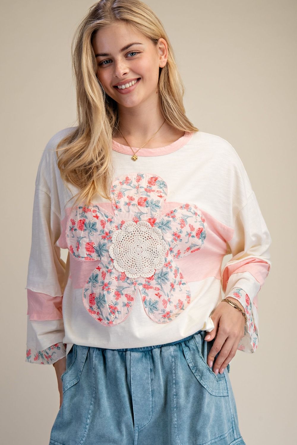 Quilted Daisy Top