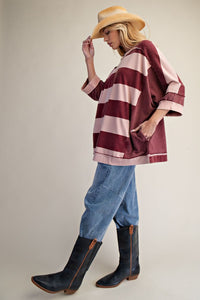 Bold Varsity Stripes Top