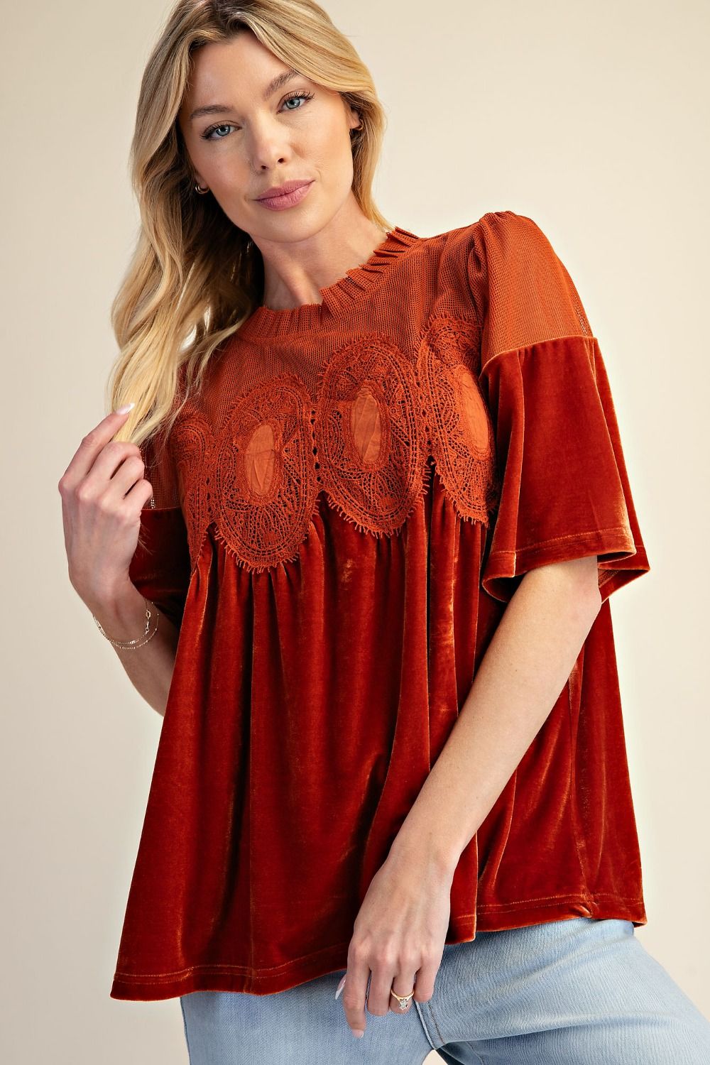 Lead the Way Velvet Top