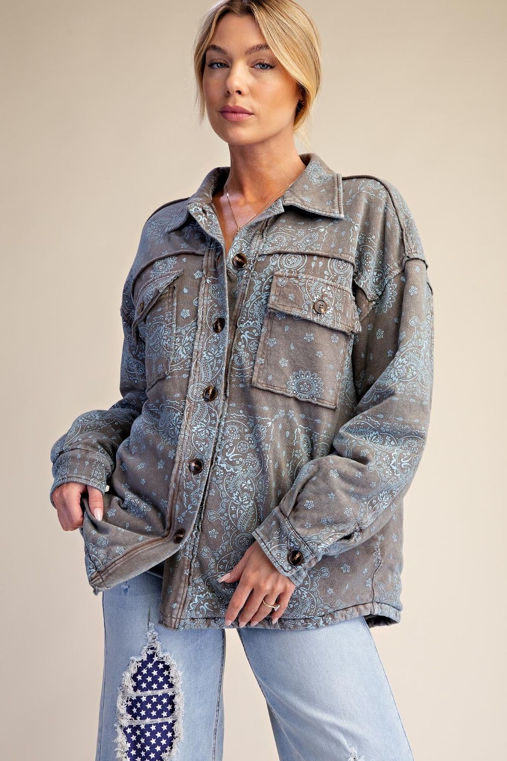 Shaylee Paisley Shacket