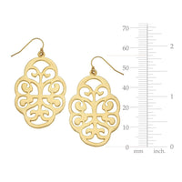 Susan Shaw Leaf Cut Out Earrings