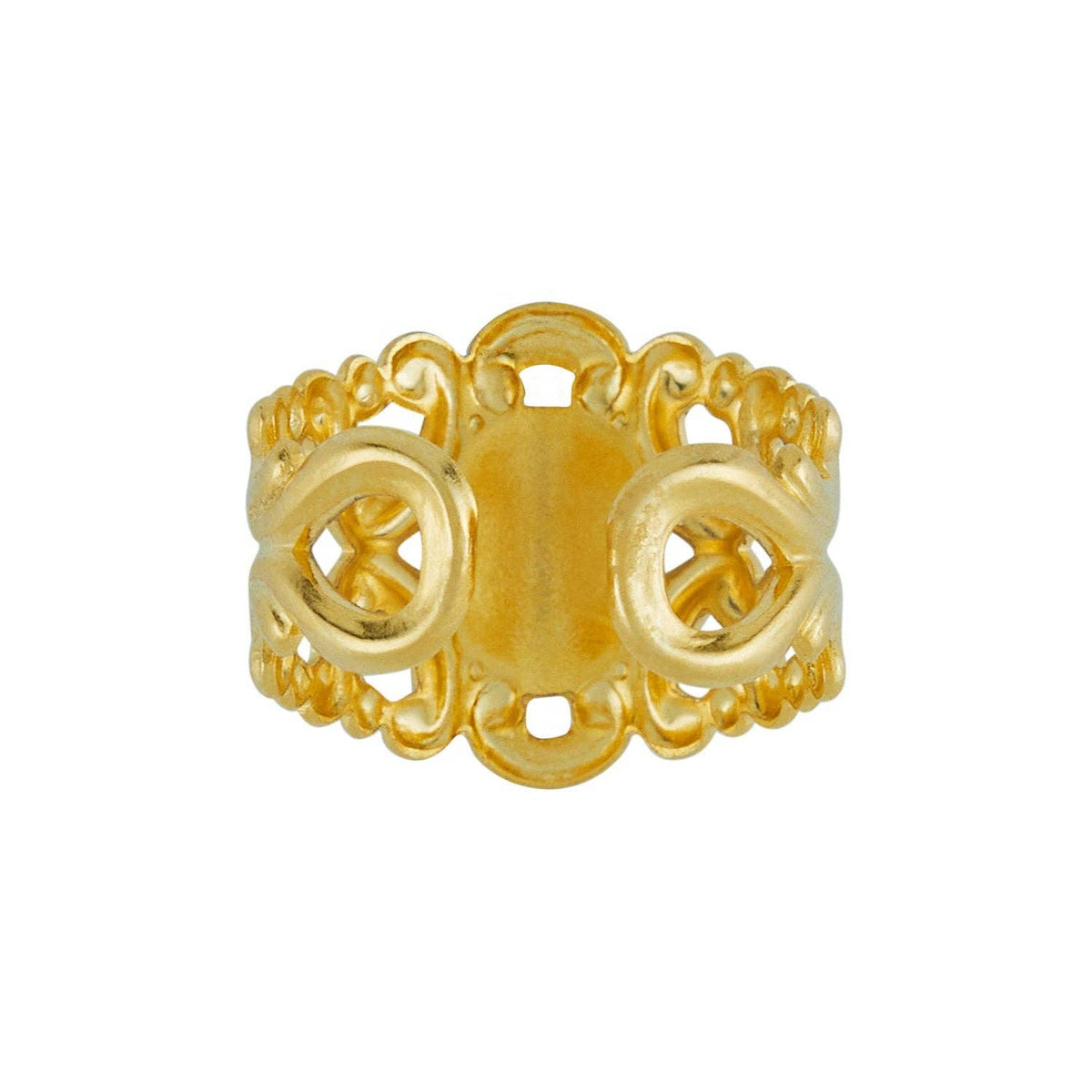 Susan Shaw Pearl Scroll Ring