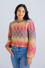 Mixed Yarn Crew Sweater by Karlie