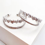 Elegant Crystal Hoop * Treasure Jewels