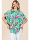 Paisey Button-Up Top