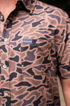 Burlebo - Gauge Camo Perf Button Up