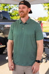 Burlebo - Texas Green & White Perf Polo