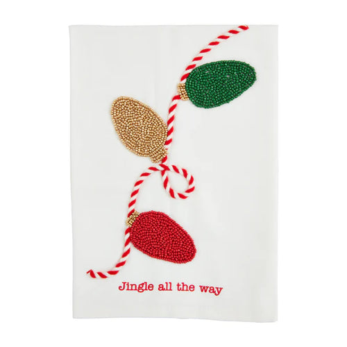 Mudpie Beaded Christmas Tea Towels