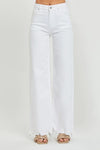 QUIN HIGHRISE WIDE LEG WHITE JEAN BY RISEN