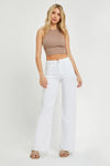 QUIN HIGHRISE WIDE LEG WHITE JEAN BY RISEN