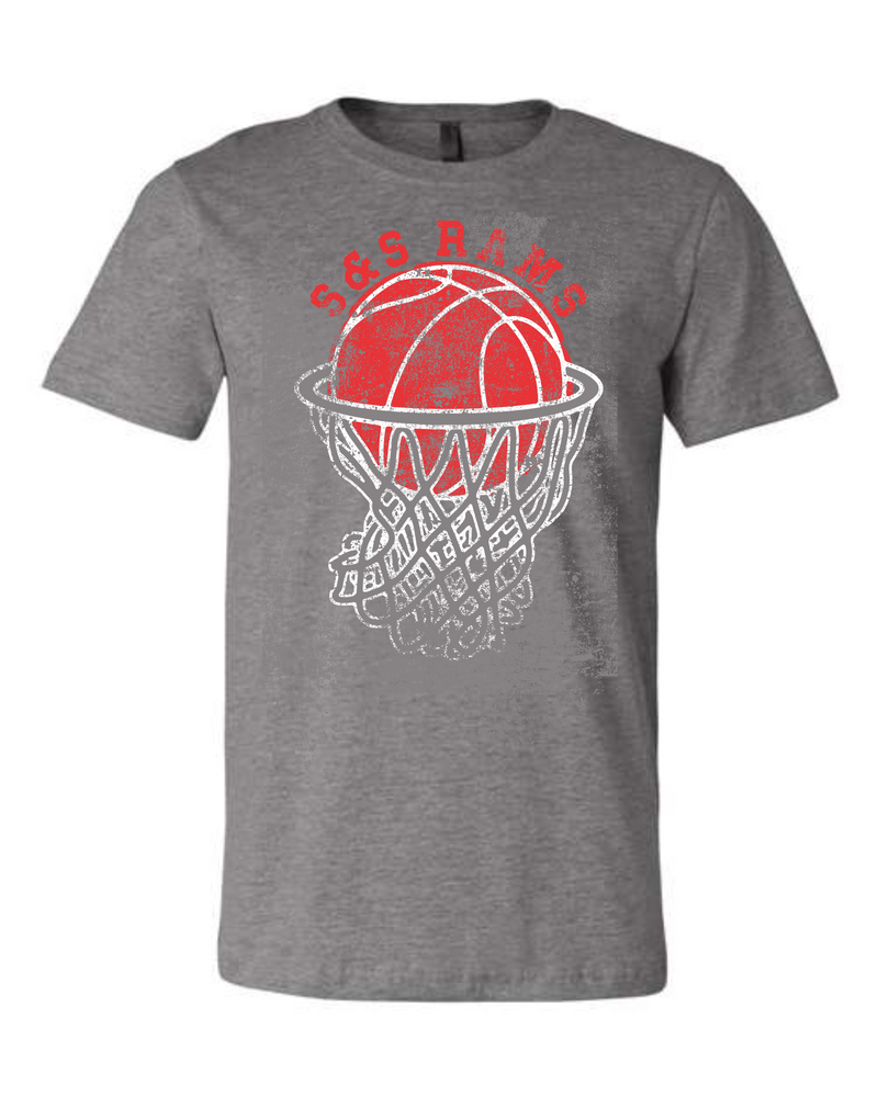 S&S Rams Net Hoop T-Shirt (Size Small-3xl)