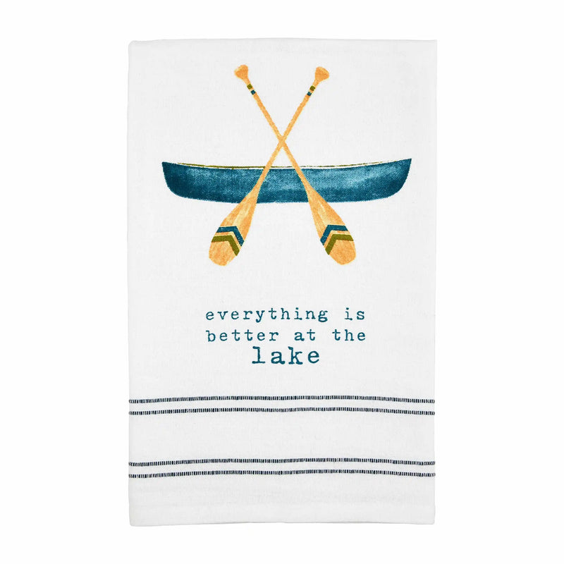 Mudpie Lake watercolor Hand Towel