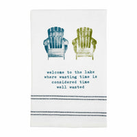 Mudpie Lake watercolor Hand Towel