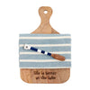 MUDPIE LIFE IS BETTER OAR SERVING BOARD SET