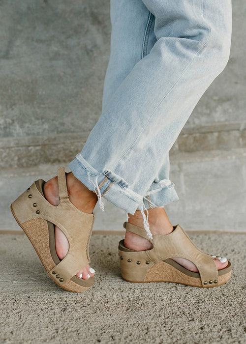 Corky's Carley Taupe Wedge