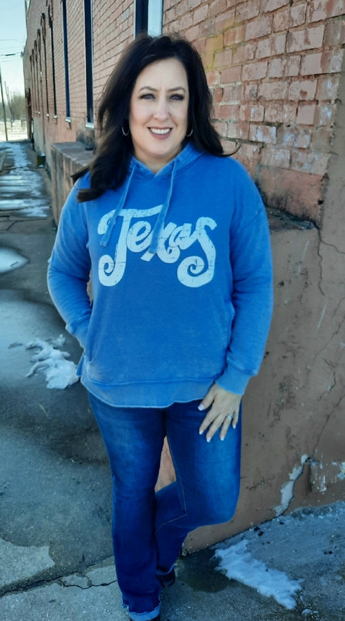 TEXAS Blue pullover (Small-2xl)