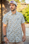 DEER SCENERY BUTTON UP- BURLEBO