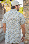 DEER SCENERY BUTTON UP- BURLEBO
