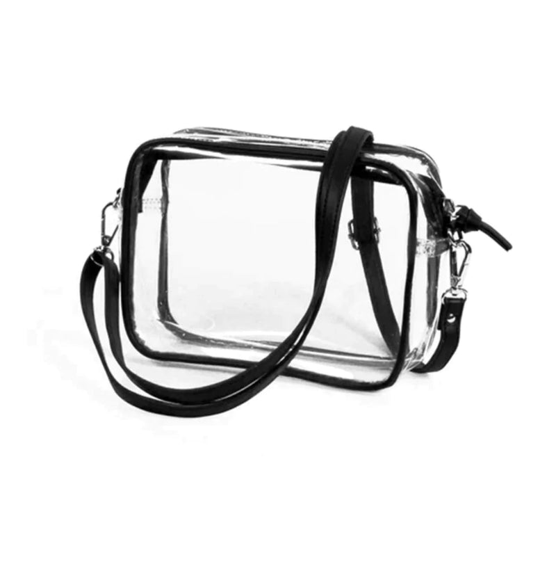 Black Clear Purse with Black Strap